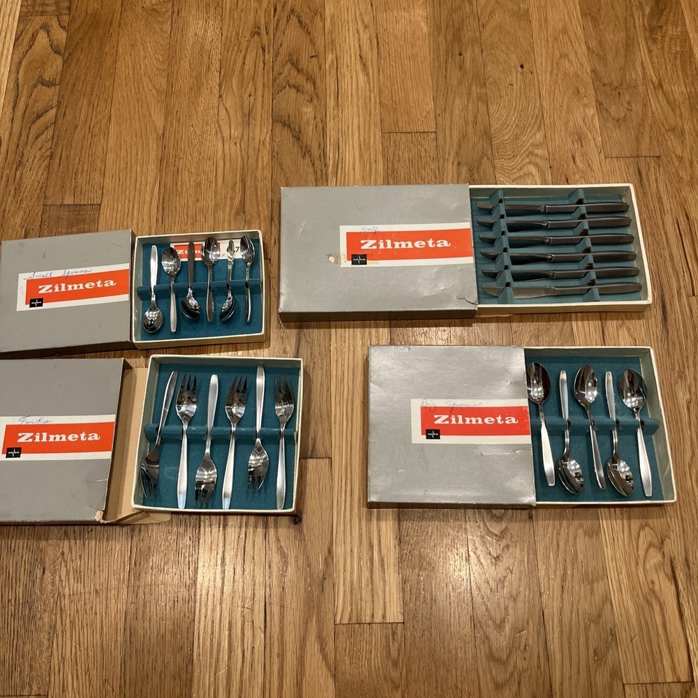 Gero Roestvrij ZILMETA Set Knives, Spoons, Small Spoons, Forks 6 Each 24 Pieces
